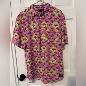 Wesc Vibrant Mushroom Print Men's Shirt